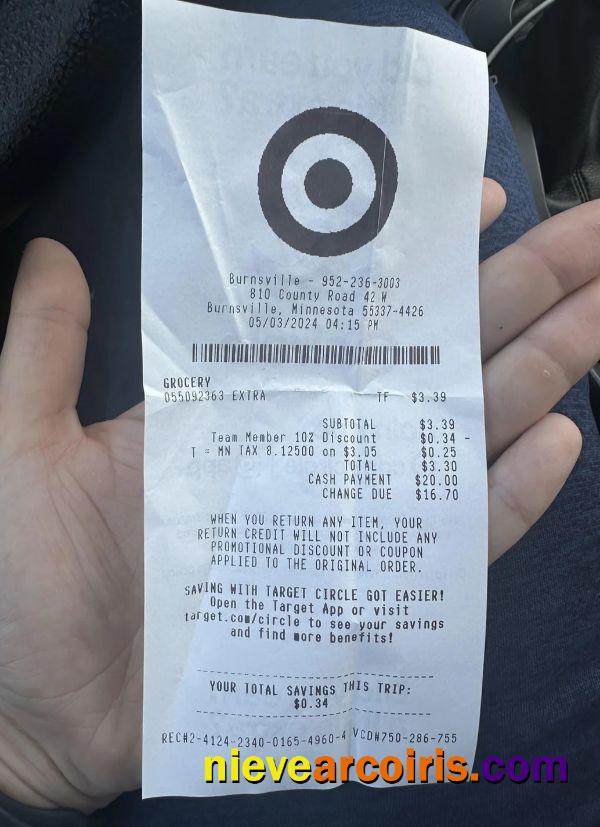 Target corporation check